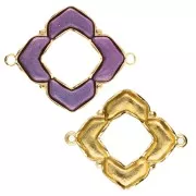 Cymbal - Spacer for 25x31mm Chevron Beads - Notino - Fine Gold Plated x1