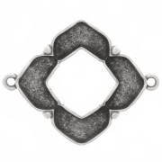 Cymbal - Spacer for 25x31mm Chevron Beads - Notino - Antique Silver x1