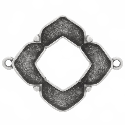 Cymbal - Spacer for 25x31mm Chevron Beads - Notino - Antique Silver x1