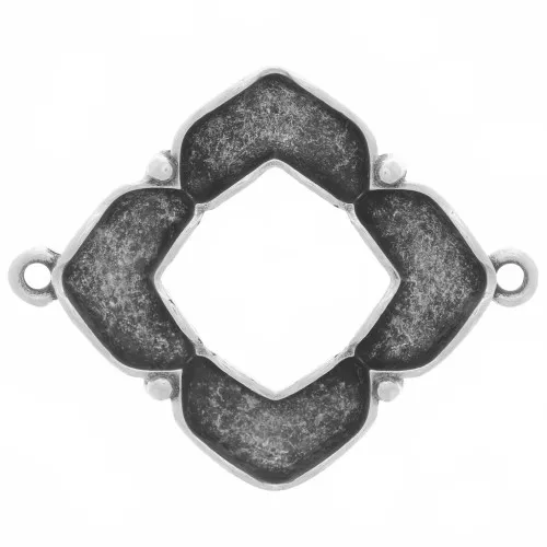 Cymbal - Spacer for 25x31mm Chevron Beads - Notino - Antique Silver x1