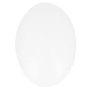 25x18mm Oval Glass Cabochon - White x1