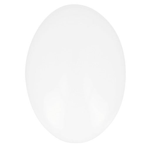 25x18mm Oval Glass Cabochon - White x1
