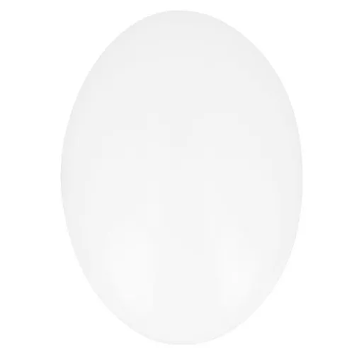 25x18mm Oval Glass Cabochon - White x1