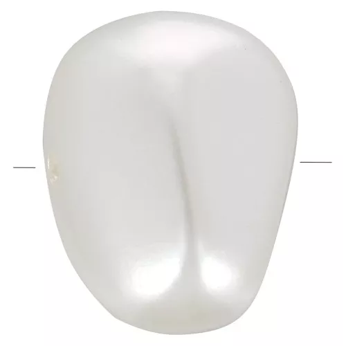 18x14mm Irregular baroque beads imitation freshwater pearl - Pearly White x10