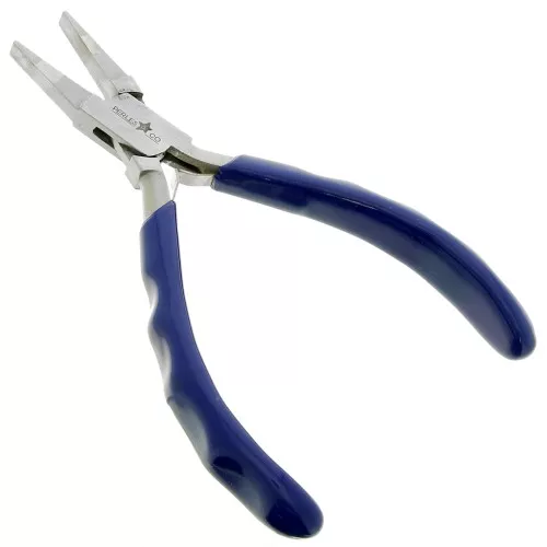14cm Flat spring pliers with ergonomic handle by Perles&Co - Blue x1