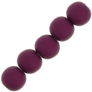 6mm Matte resin beads - Aubergine x10|raw }}
