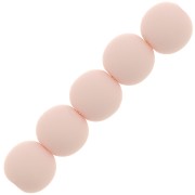 6mm Matte resin beads - Pastel Pink x10|raw }}