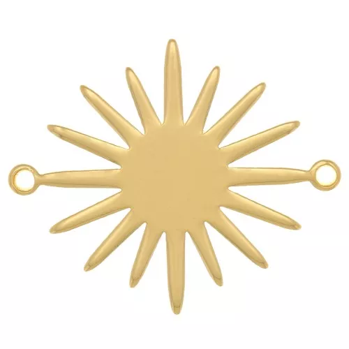22mm 2-ring sun spacer - 3 micron gold plated x1