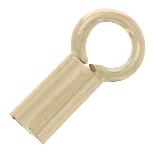 1.5mm Gold filled cord end cap x1