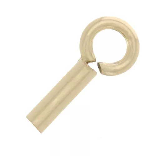Cord end ferrules 0.6 mm - Gold Filled (gold laminate) x4