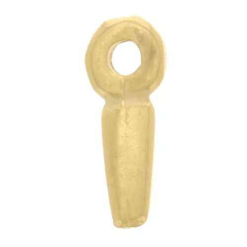 8x2mm Mini Dagger Charm - Fine Gold plated x5