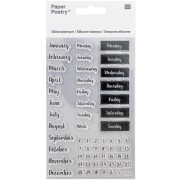 Set of 62 silicone stamps for Bullet journal x1|raw }}