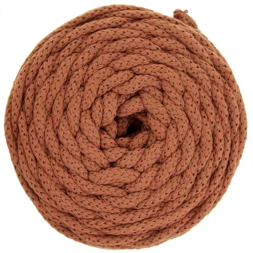 Cotton Air 5 mm cord for macrame - Cinnamon x50m