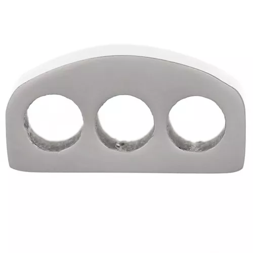 12x6mm 316L stainless steel slider bead for 3 x 3mm cords x1