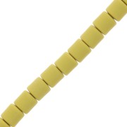 6x6.2mm Heishi style polymer clay tube beads - Olive x39cm