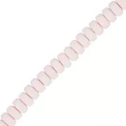 Heishi polymer clay rondelle beads 7x3 mm - Nude x39cm