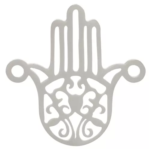 18mm Stainless Steel 201 Hamsa Hand spacer x1