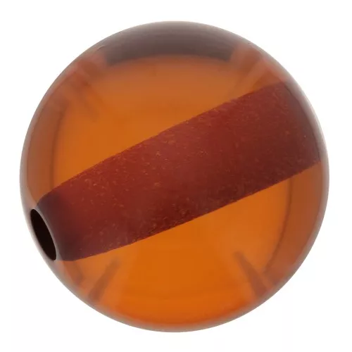 10mm transparent resin bead - Amber x1