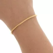 2.6mm Serpentine Chain - Fine Gold plated x1m