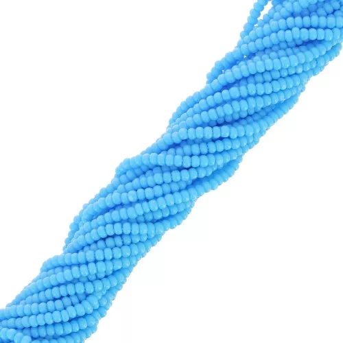 Preciosa 11/0 Charlotte cut seed beads - Opaque Turquoise x20g