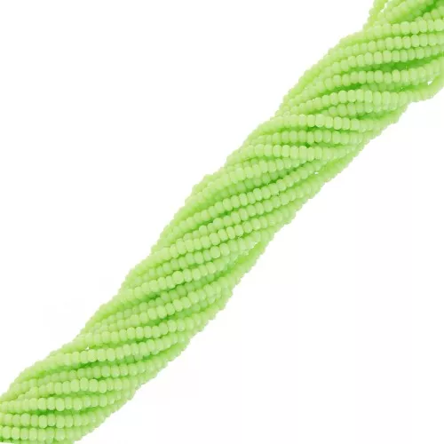Preciosa 13/0 Charlotte cut seed beads - Opaque Light Green x10g