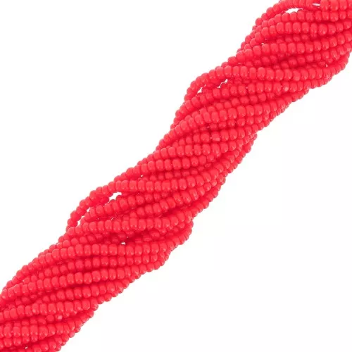 Preciosa 13/0 Charlotte cut seed beads - Opaque Red x10g