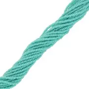 Preciosa 13/0 Charlotte cut seed beads - Opaque Green Turquoise x10g