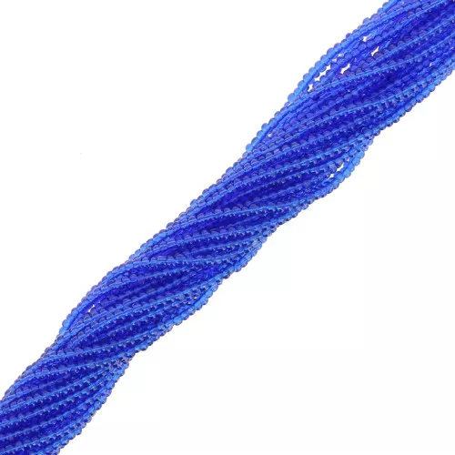 Preciosa 13/0 Charlotte cut seed beads - Dark Aquamarine x10g