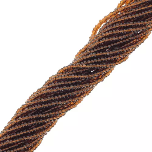 Preciosa 13/0 Charlotte cut seed beads - Smoked Topaz x10g