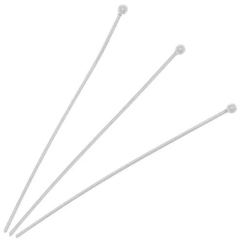 40x0.7mm 925 Sterling Silver Ball pins x10