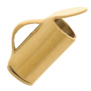 7 mm Bead-Wrap End Caps for Seed Beads & Delica Beads - Gold-Plated 304 Stainless Steel (2-Pack)