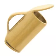 7 mm Bead-Wrap End Caps for Seed Beads & Delica Beads - Gold-Plated 304 Stainless Steel (2-Pack)