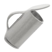 7 mm Bead-End Caps for Weaving Seed Beads & Delica Beads - 304 Stainless Steel x2