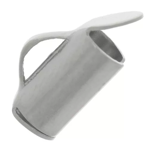7 mm Bead-End Caps for Weaving Seed Beads & Delica Beads - 304 Stainless Steel x2