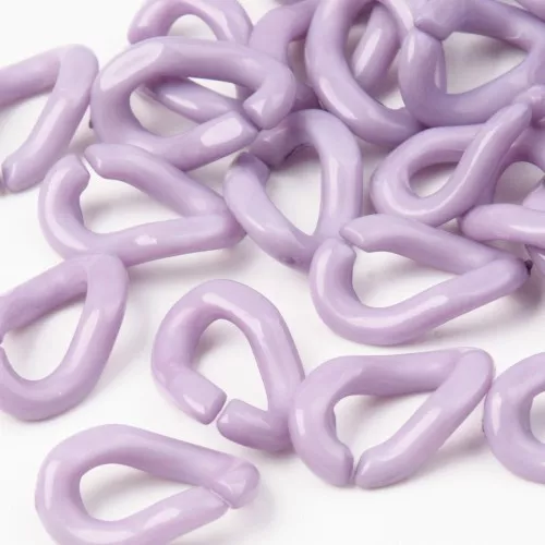 16x10mm Oval Twisted Acrylic Link - Parma x1