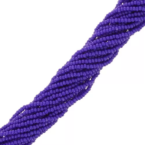 Preciosa 13/0 Charlotte cut seed beads - Opaque Dark Sapphire x10g