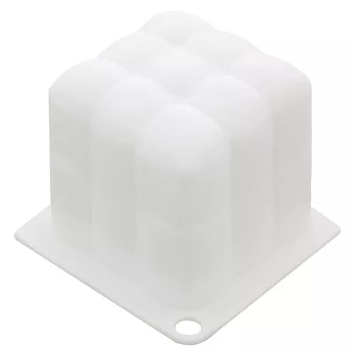 60x60mm Cube mould for candle - soap making - White x1