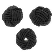 12mm bead covered with nylon thread - Black x1|raw }}