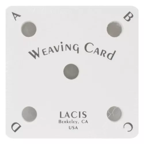 Set of 25 weaving cards 6x6 cm - White - Black x1