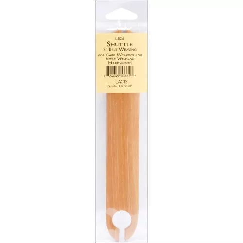 20.5x3.5cm Wooden weaving shuttle - Natural x1