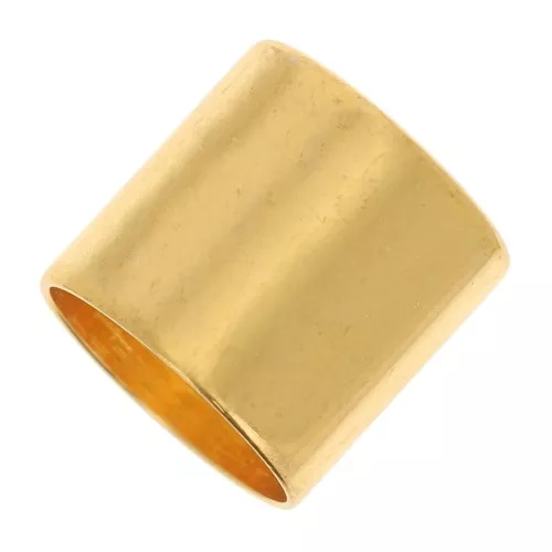 End cap for 8mm cord - Fine Gold Plated x1