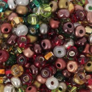 Preciosa Seed beads 6/0 4 mm - Mix Transparent - Metallic x20g