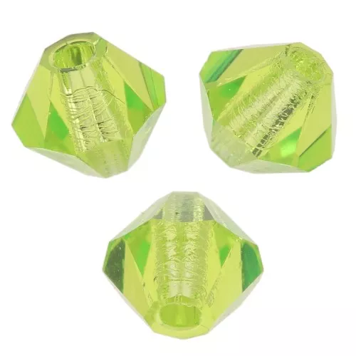 4mm Preciosa Crystal Bicones - MC Bead Rondell - Limecicle x30
