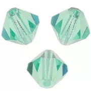 6mm Preciosa Crystal Bicones - MC Bead Rondell - Caribbean Sea x12