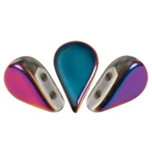 5x8mm Amos® Glass beads by Puca® - Full Sliperit x10g