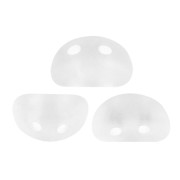 6x3mm Glass beads Kos® by Puca® - Crystal Mat x10g