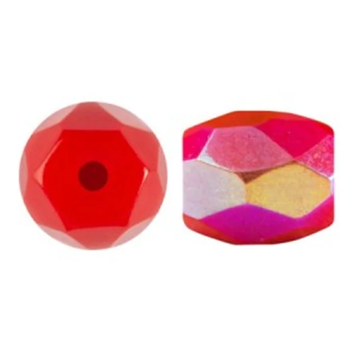 6x5mm Baros® Glass Beads by Puca® - Frost Cherry AB x10g