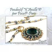 6x5mm Baros® Glass Beads by Puca® - Frost Jade AB x10g