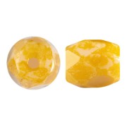 6x5mm Baros® Glass Beads by Puca® - Frost Sweet Pink Travertin x10g|raw }}