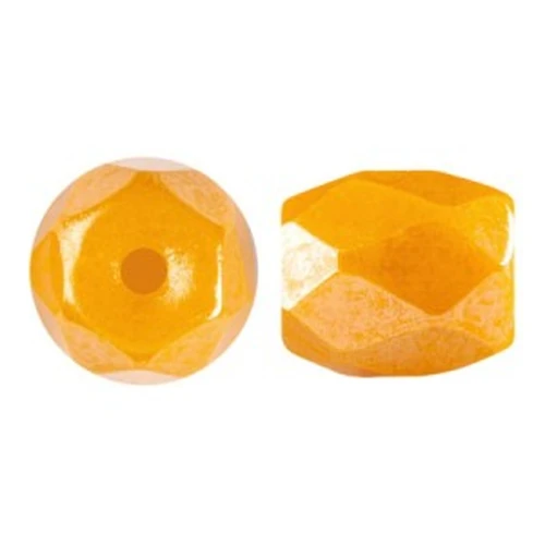 6x5mm Baros® Glass Beads by Puca® - Frost Tangerine Luster x10g